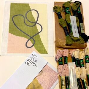 Wool and the Gang Abstract Mid-Century Modern Needlepoint Kit